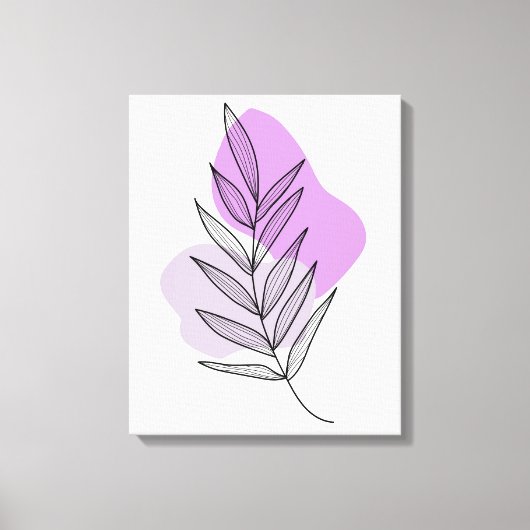Toile Fleur violette bohème (Recto)