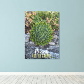 Toile Fleurit où vous êtes planté de granit d'aloe en sp (Insitu (Plancher de Bois))