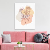 Toile Fleurs à main délicates sur la branche (Insitu(Salon))