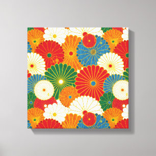 Toile Fleurs abstraites