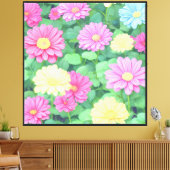 Toile Fleurs Abstraites (Insitu(Salon))