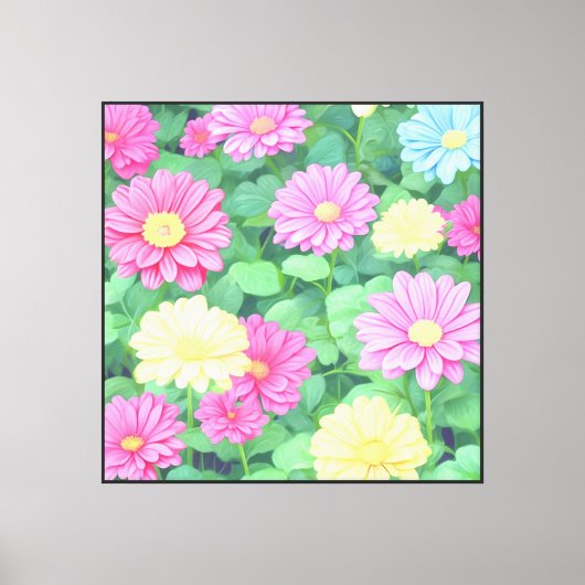 Toile Fleurs Abstraites (Recto)