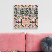 Toile Fleurs Abstraites en Techniques Mixtes (Insitu(Salon))