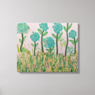Toile Fleurs aquatiques fantaisistes
