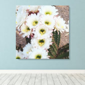 Toile Fleurs argentines du Saguaro (Insitu (Plancher de Bois))