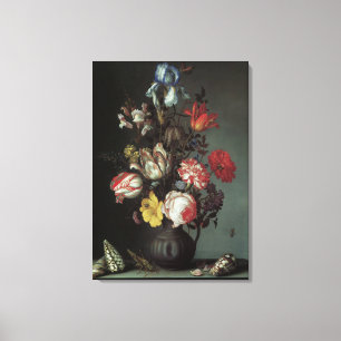 Toile Fleurs baroques vintage par Balthasar van der Ast