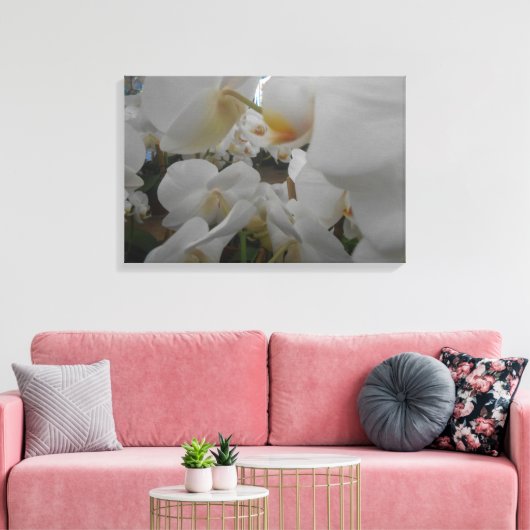 Toile Fleurs blanches (Insitu(Salon))