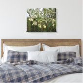 Toile Fleurs blanches crémeuses sur buisson après la plu (Insitu(Chambre))
