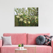 Toile Fleurs blanches crémeuses sur buisson après la plu (Insitu(Salon))