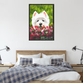 Toile Fleurs blanches et roses (Insitu(Chambre))