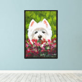 Toile Fleurs blanches et roses (Insitu (Plancher de Bois))