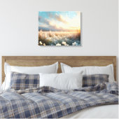Toile Fleurs blanches sous un beau ciel (Insitu(Chambre))