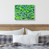 Toile Fleurs bleues vibrantes (Insitu(Chambre))