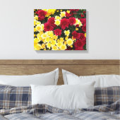 Toile Fleurs Chrysanthème d'automne en or rouge (Insitu(Chambre))