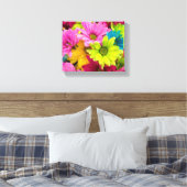 TOILE FLEURS CLAIRES ET COLORÉES (Insitu(Chambre))