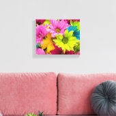 TOILE FLEURS CLAIRES ET COLORÉES (Insitu(Salon))