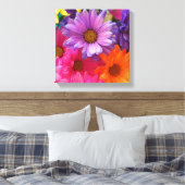 Toile Fleurs colorées Faisières Canvas simple (Insitu(Chambre))