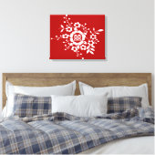 Toile Fleurs coupées en papier ・ Double Bonheur (Insitu(Chambre))