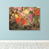 Toile Fleurs dans un jardin | Tadeusz Makowski (Insitu (Plancher de Bois))