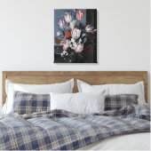 Toile Fleurs dans un vase de cristal, 1652 (Insitu(Chambre))