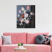 Toile Fleurs dans un vase de cristal, 1652 (Insitu(Salon))