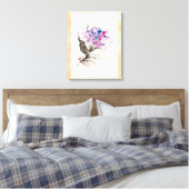 Toile fleurs d'aquarelle classique cool chinoise (Insitu(Chambre))