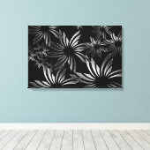 Toile Fleurs d'argent (Insitu (Plancher de Bois))