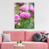Toile Fleurs d'Asters roses (Insitu(Salon))