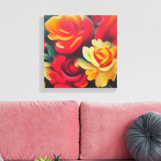 Toile Fleurs d'automne (Insitu(Salon))