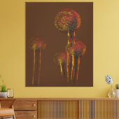 Toile Fleurs d'automne Abstraites modernes (Insitu(Salon))