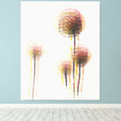 Toile Fleurs d'automne Abstraites modernes #2 (Insitu (Plancher de Bois))