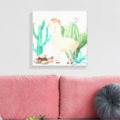 Toile Fleurs de cactus de lama du désert (Insitu(Salon))