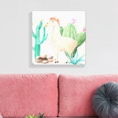 Toile Fleurs de cactus de lama du désert Nature (Insitu(Salon))