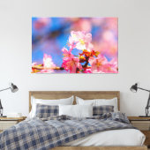 Toile Fleurs de cerisier roses par une journée ensoleill (Insitu(Chambre))