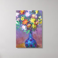 Fleurs de chrysanthème dans un Vase Monet Art