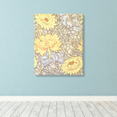 Toile Fleurs de chrysanthème de William Morris (Insitu (Plancher de Bois))