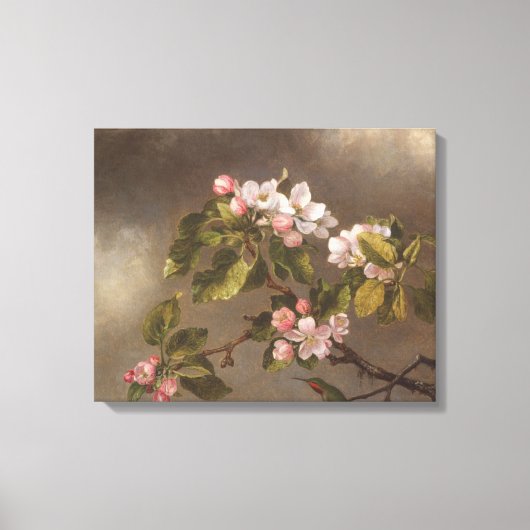 Toile Fleurs de colibri et de pomme (Recto)