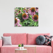 Toile Fleurs de cône d'échinacée en violet et jaune (Insitu(Salon))