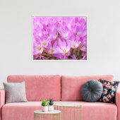 Toile Fleurs de crocus d'automne rose (Insitu(Salon))