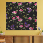 Toile Fleurs de datura brodées : Art Botanique (Insitu(Salon))
