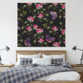 Toile Fleurs de datura brodées : Art Botanique (Insitu(Chambre))