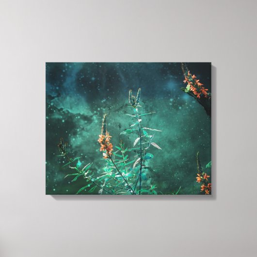 Toile Fleurs de fées au clair de lune de jade (Recto)