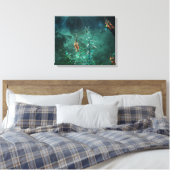 Toile Fleurs de fées au clair de lune de jade (Insitu(Chambre))