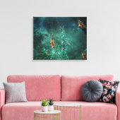 Toile Fleurs de fées au clair de lune de jade (Insitu(Salon))