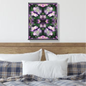 Toile Fleurs de géranium violet Multipliées Abstraites (Insitu(Chambre))