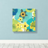 Toile Fleurs de Jardin Décoratives (Insitu (Plancher de Bois))