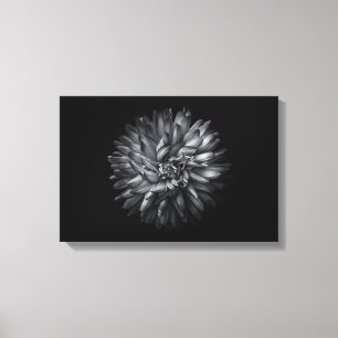 Toile Fleurs de jardin en noir et blanc 20