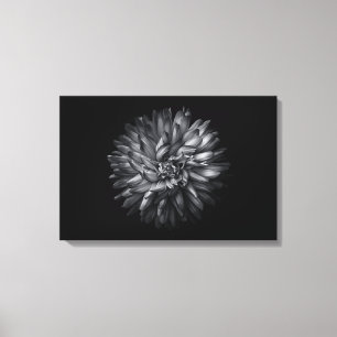 Toile Fleurs de jardin en noir et blanc 20