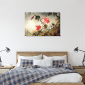 Toile Fleurs de la passion avec colibris (Insitu(Chambre))
