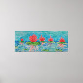 Toile Fleurs de Lotus Dessin simple (Recto)
